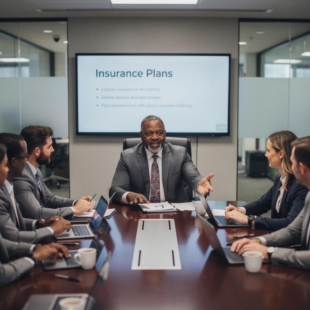 Знак «Страхование автомобилей» на фоне пейзажа США